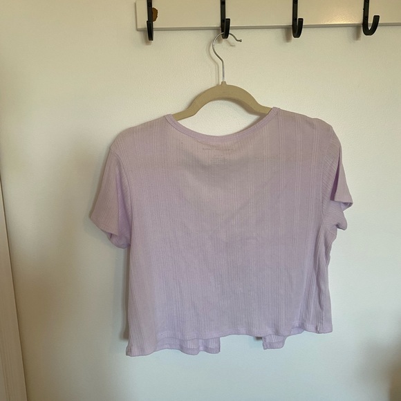 American Eagle Tie Front Crop Top - Picture 4 of 5